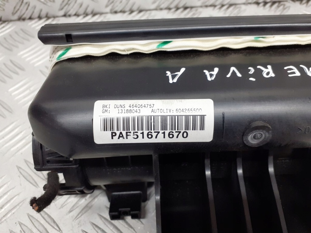 фото №3, Подушка подушка безопасности пассажира opel meriva a