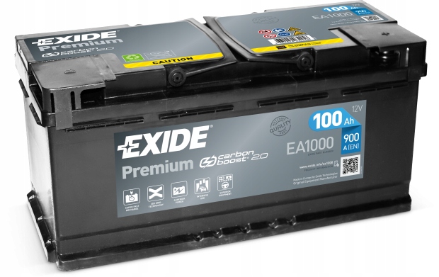 фото №1, Акумулятор exide premium ea1000 100ah 900a p+