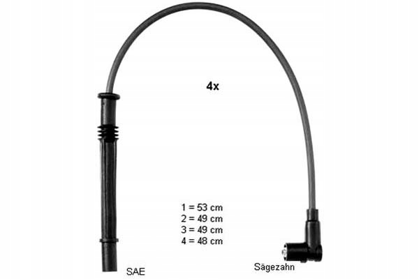 фото №2, Дроти запалювання renault 1,2 16v clio ii iii ber