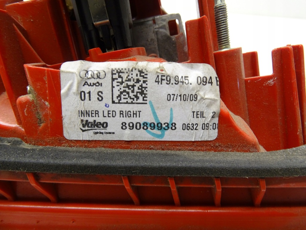 Фара правий правий задній задня w кришці  audi a6 c6 рестайлінг  led універсал 4f9945094e Доставка