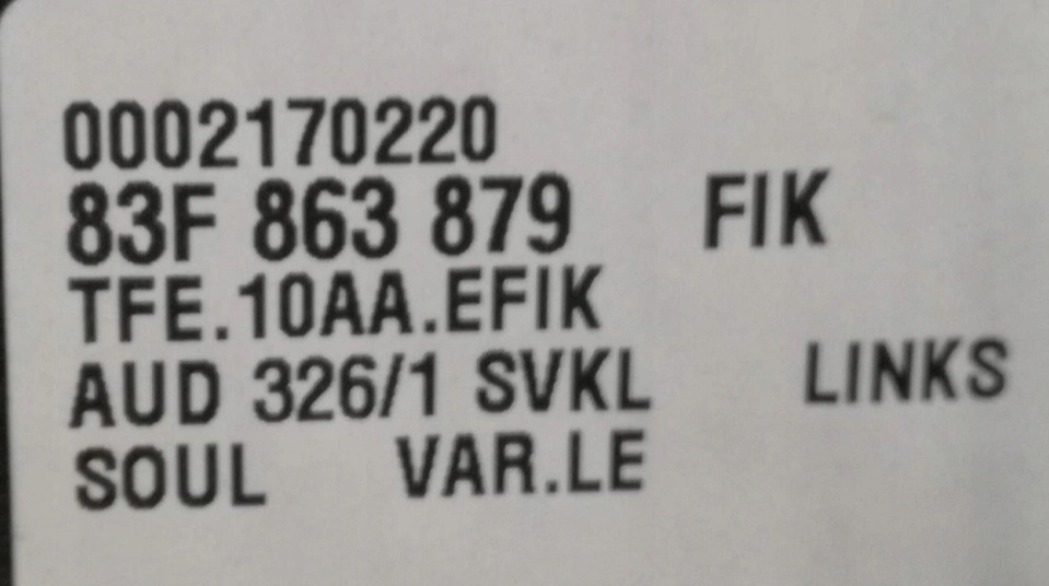 фото №3, Audi q3 83a 83f sportback tapicekra багажника