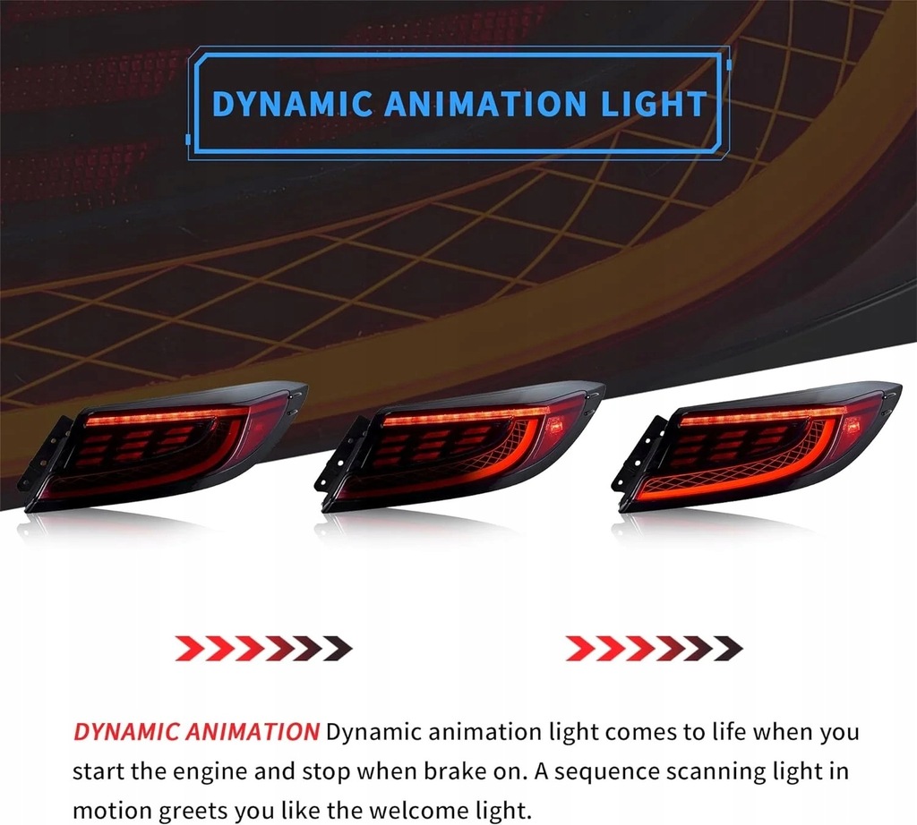 фото №12, Набор задних света led do toyota gr86 subaru brz zn8 zd8 2021-2024