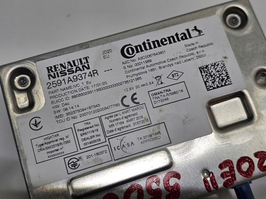 фото №4, Модуль блок управления радио навигации renault zoe ii #5506