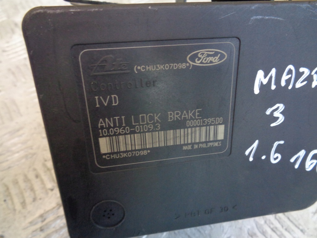 фото №6, Блок керування насос abs mazda 3 bk 1.6 16v 03-