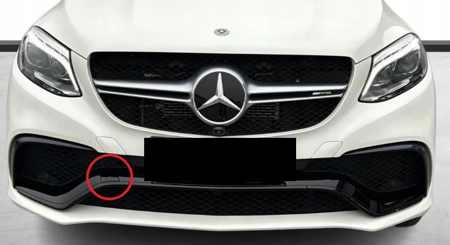 Mercedes gle 63s amg c292 w292 купе 2015-2019 заглушка фаркоп перед оригінал Зі Шроту