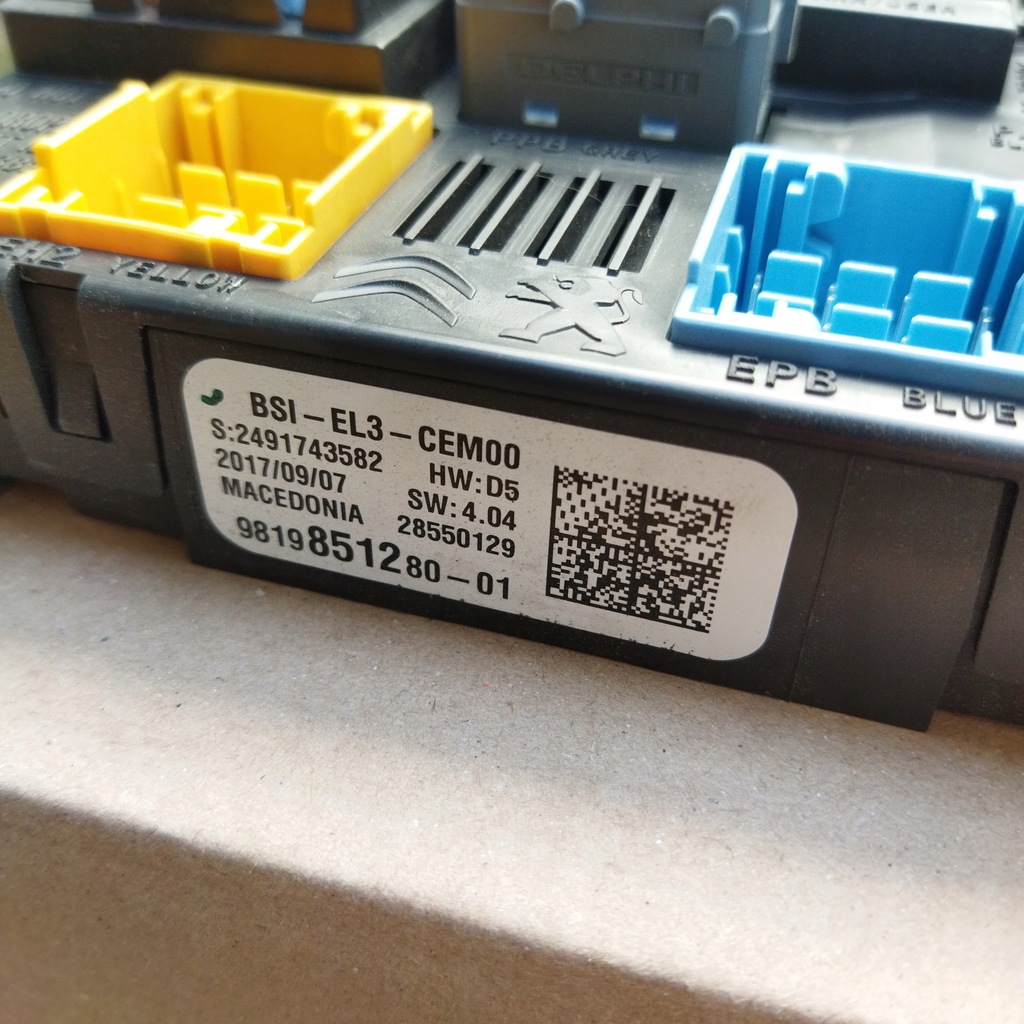 фото №6, Citroen c3 iii 1.2 vti бортовой компьютер замок зажигания набор