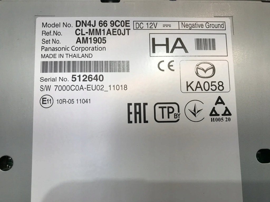 фото №2, Mazda mx-30 mx30 2022 rok радіо навігація радіопрогравач gps dn4j-66-9c0e