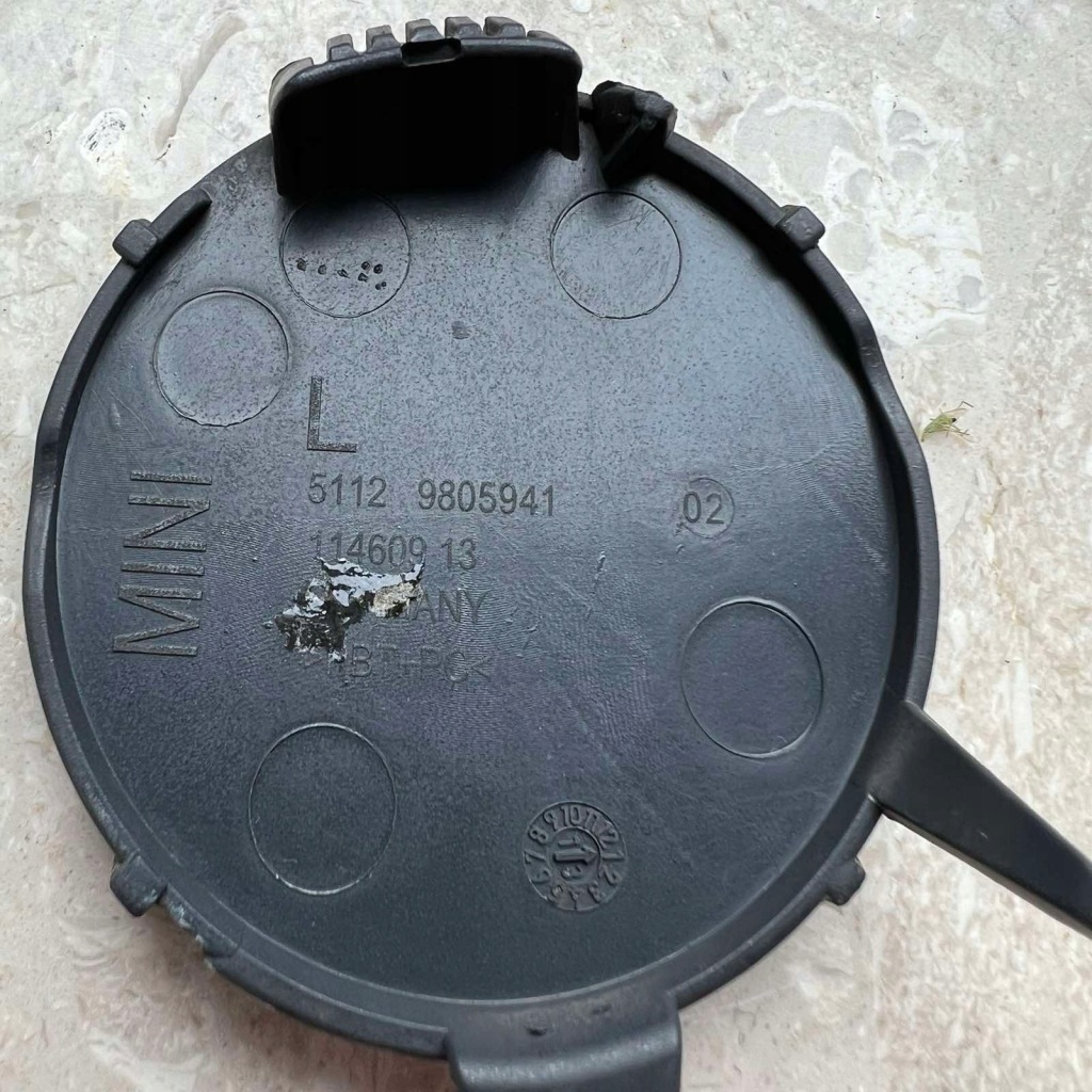 фото №5, Mini countryman jcw r60 2010- заглушка бампера задняя левая 51129805941