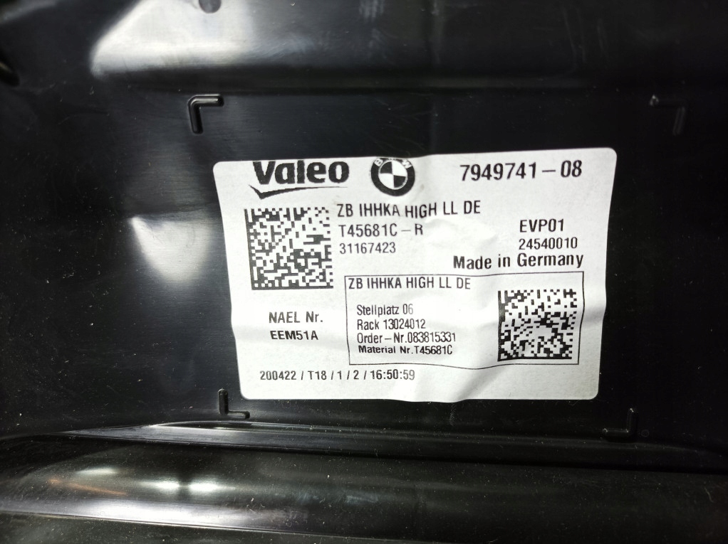 фото №12, Bmw 3 g20 g21 m3 g80 отопитель воздуходувка eu 7949741
