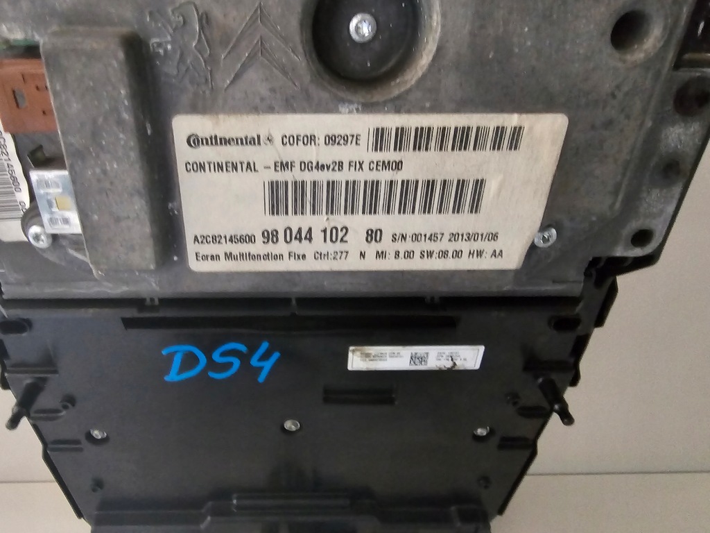 фото №8, Радіопрогравач панель керування кондиціонер дисплей citroen ds 4