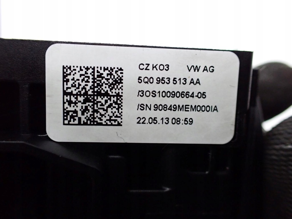 фото №9, Важіль перемикач стрічка комбінований 5q0953507am круїз-контроль vw golf vii 7 13r