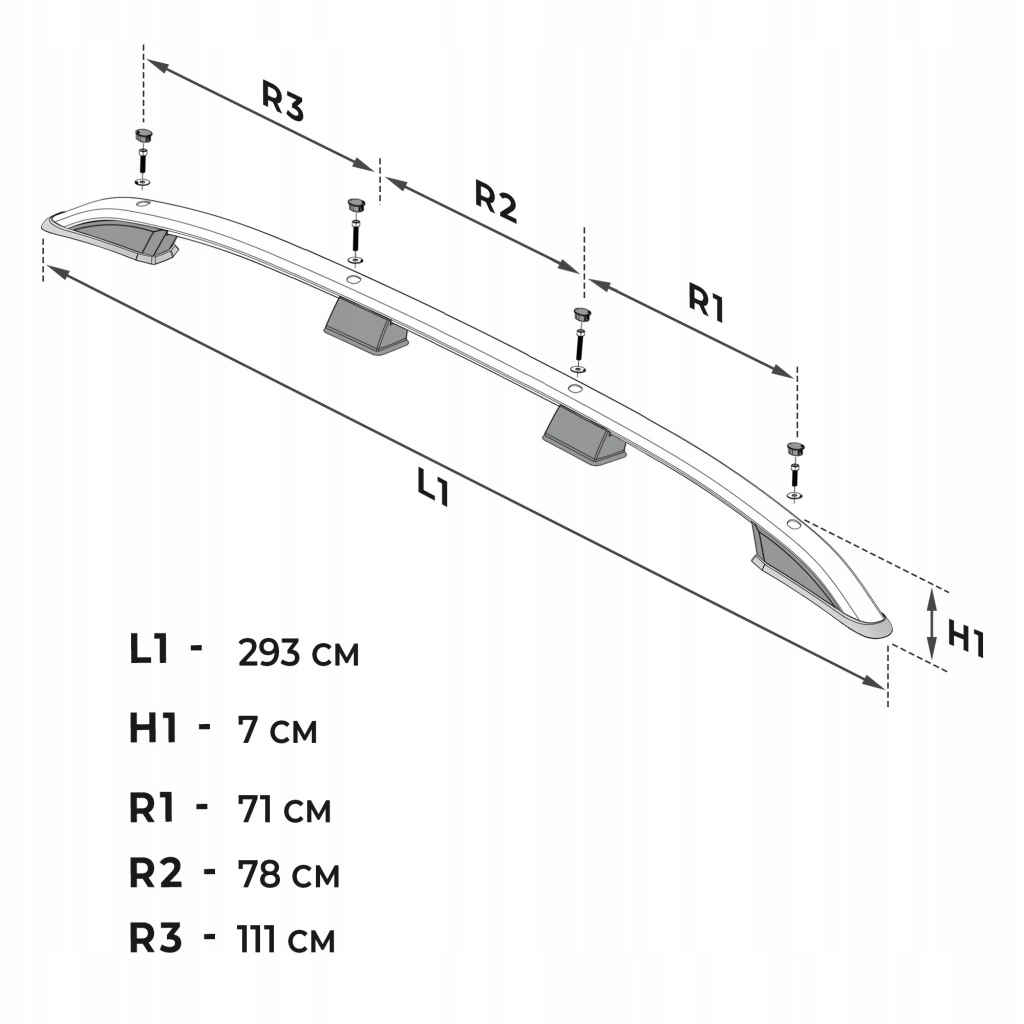 фото №10, Рейлінги дахові багажник do renault trafic iii 2014- long | довгий