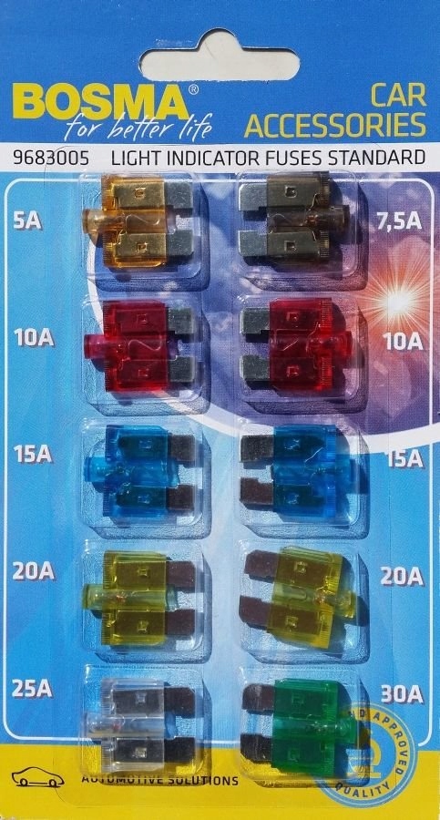 фото №1, Запобіжники автомобільні płytkowe набір 2638 /led