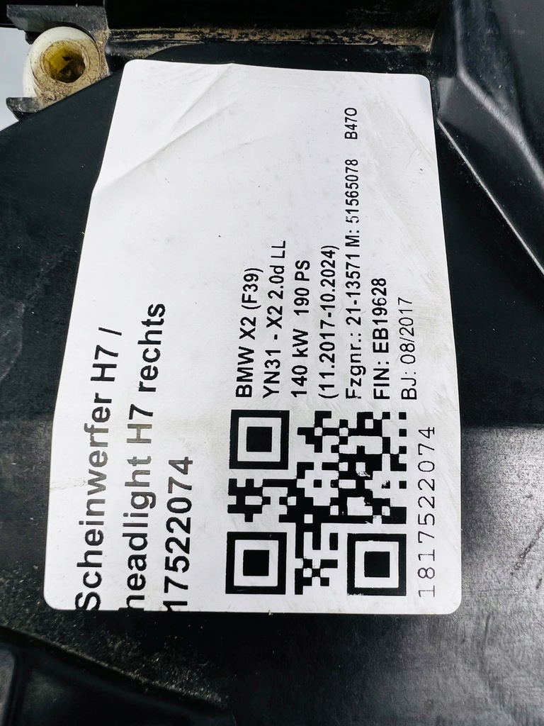 фото №12, Лампи передні h7 led bmw x2 f39 7420433 7420434