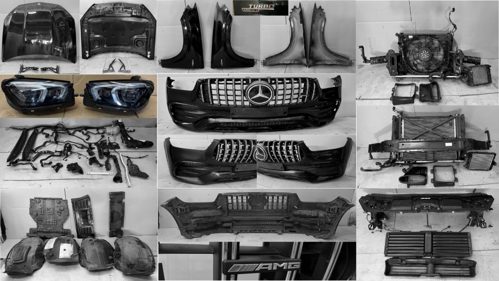 фото №1, Idealny kpl. перед mercedes w167 gle 5.3 amg multibeam 22r