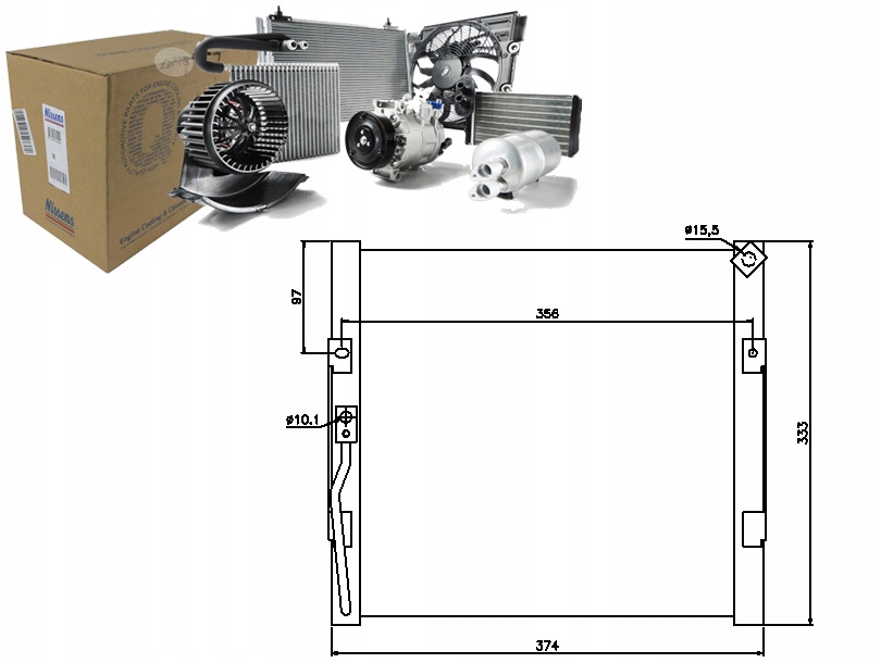 фото №1, Nissens 94289 конденсатор, кондиціонер