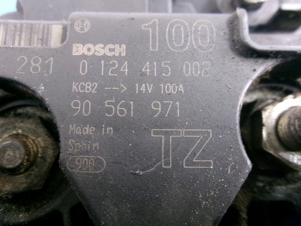 Opel vectra c 1.8 16v генератор 90561971tz bosch 0124415002 test в Україні