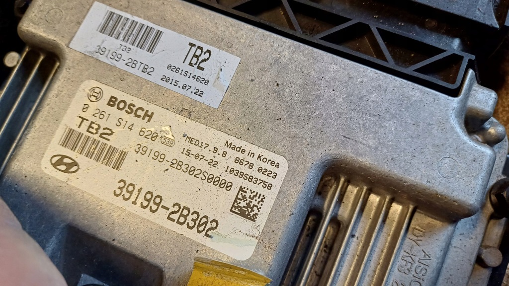 фото №8, Hyundai tucson iii 1.6 t-gdi набор стартовый бортовой компьютер 95440-2d730 автоматическая коробка передач