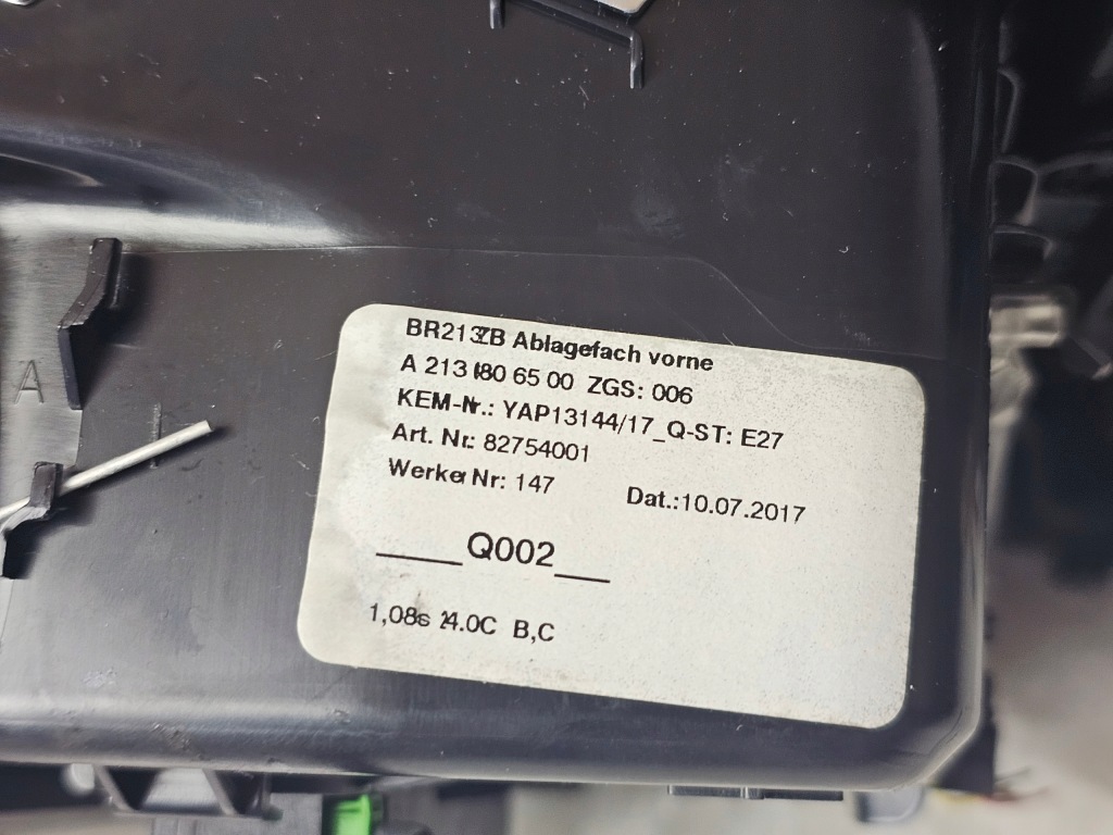 Тунель панель idrive mercedes w213 кондиціонер p Зі Шроту