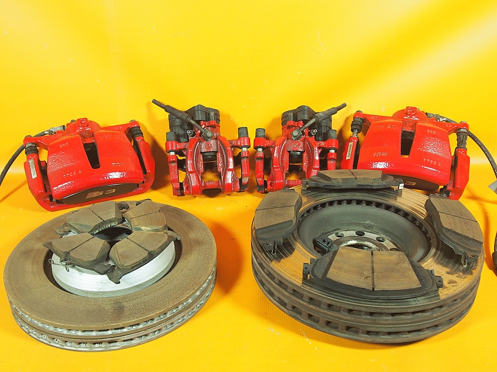 фото №15, Audi s3 8v суппорты тормозные перед задняя тормозные диски комплект