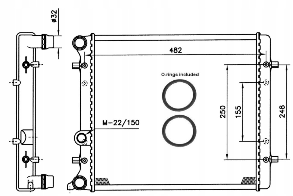 Радиатор двигателя seat Киев