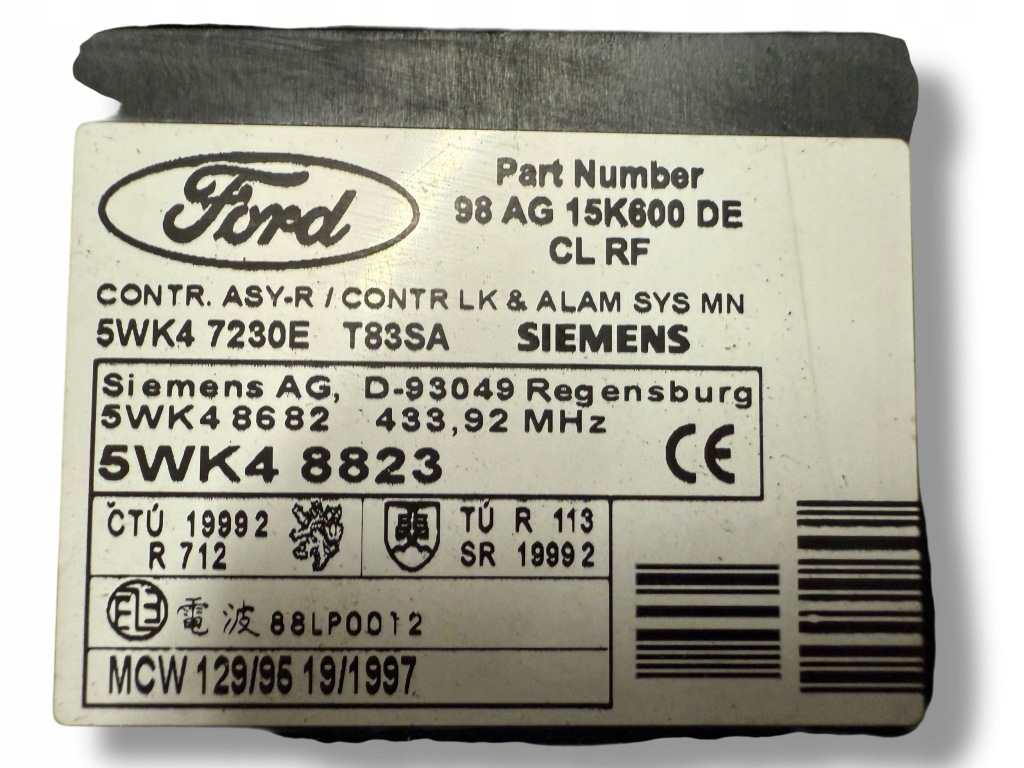 фото №7, Ford focus 2001 модуль / блок керування комфорту