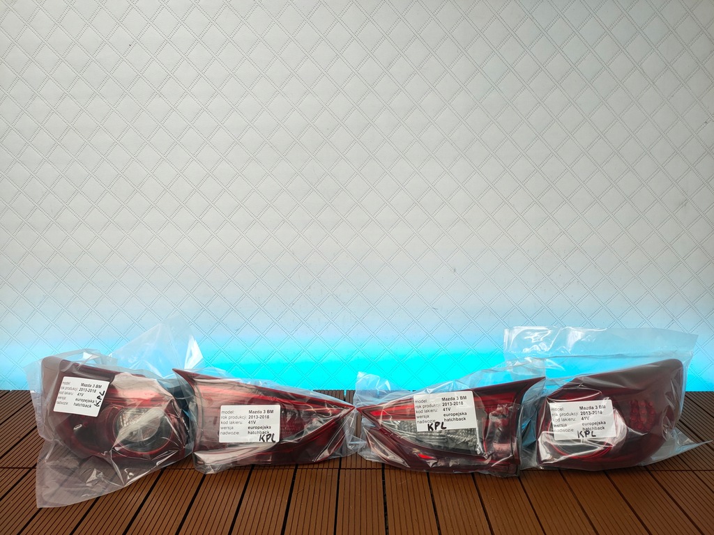 фото №9, Mazda 3 bm 13-18 hb лампы задние правая левая комплект 4szt. led europa набор