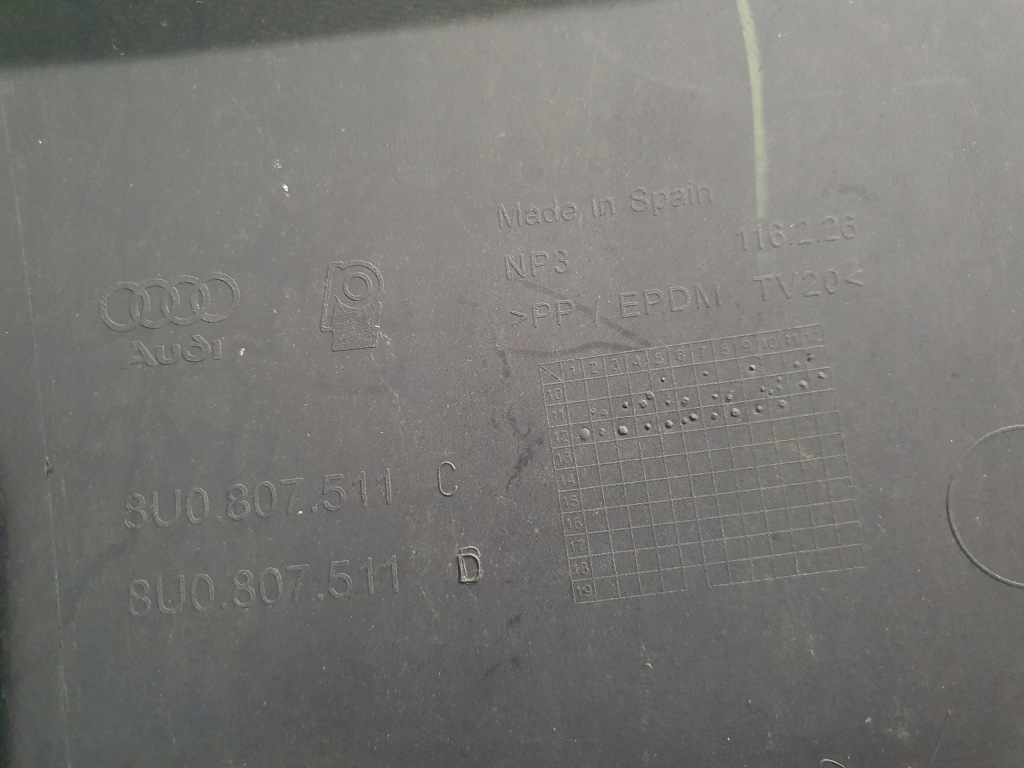 фото №11, Бампер audi q3 8u0 s-line задняя задний 11-