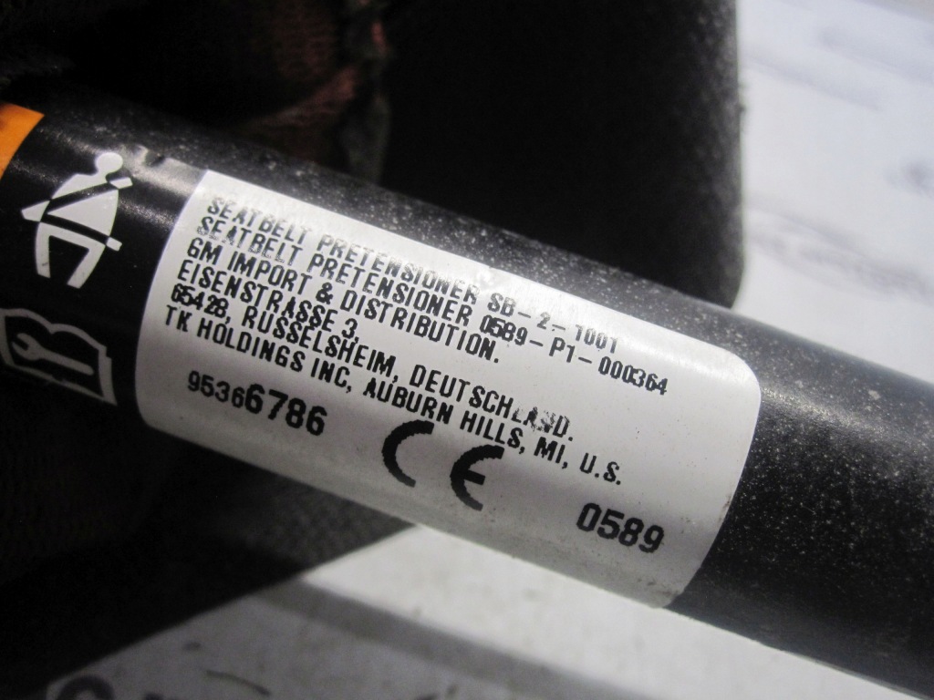 Mokka a 13r ремень безопасности левый перед 95301327 с Разборки