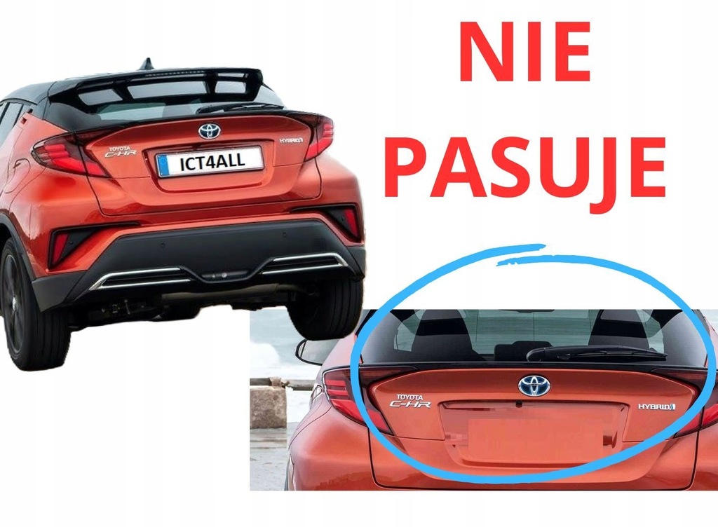 фото №7, Toyota ch-r тюнинг молдинг световая led ledbar задняя свет стоп czarna chr