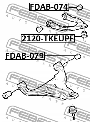 фото №12, Сайлентблок передней рычаг верхней ford ranger tk