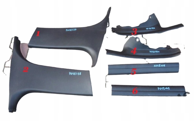 фото №1, Bmw e90 захист поріг стійка чорні внутрішнє