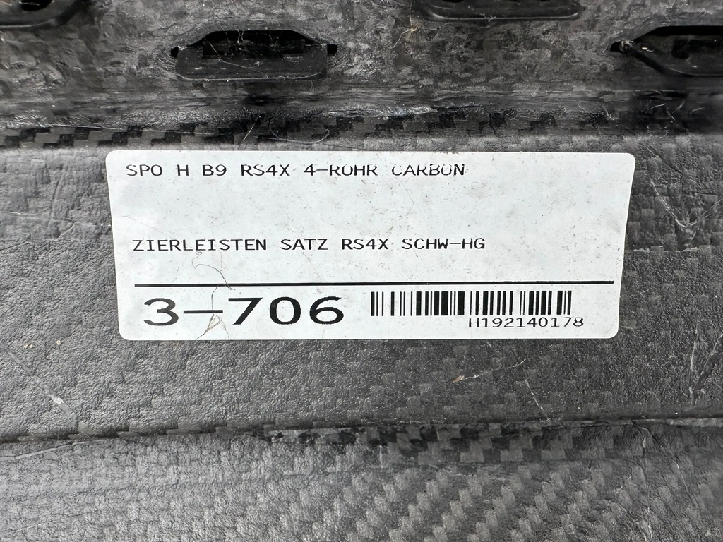 фото №10, Спойлер диффузор карбон audi rs4 b9 оригинал bez повреждений