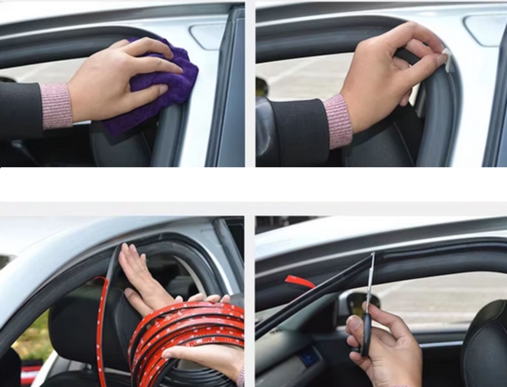 фото №8, Прокладка samoprzylepna do дверь автомобильных 14x15 mm 5 m