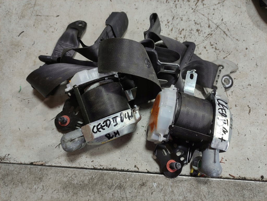 фото №1, Kia ceed ii pas ремни левый правый перед передние натяжители