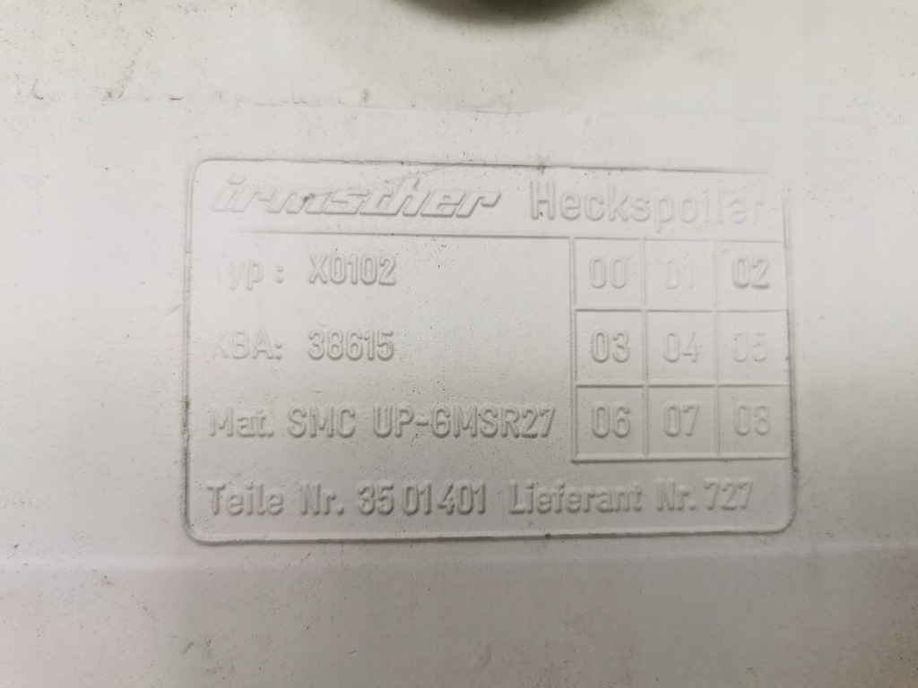 фото №9, Dachspoiler irmscher opel corsa c 3501401 38615