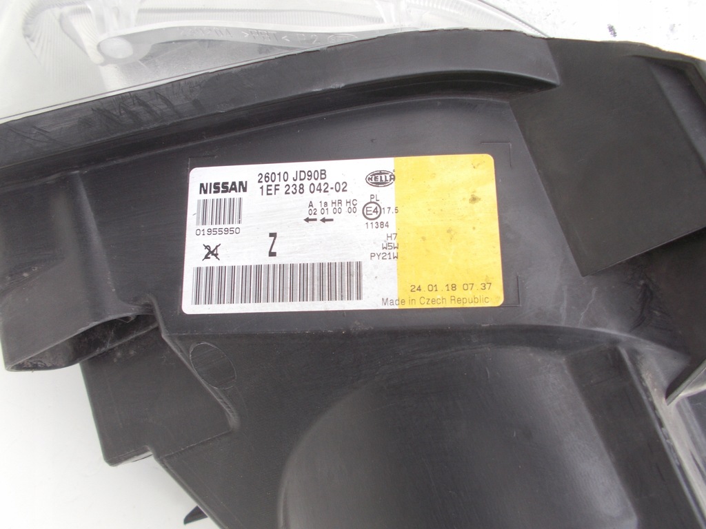 фото №11, Фара лампа nissan qashqai i 1 j10 2006 - 2009 europa