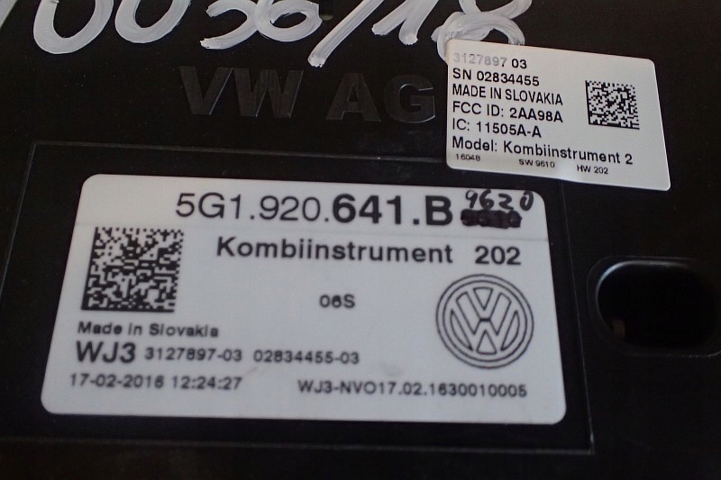 фото №5, Vw golf vii tdi счетчик 5g1920641b