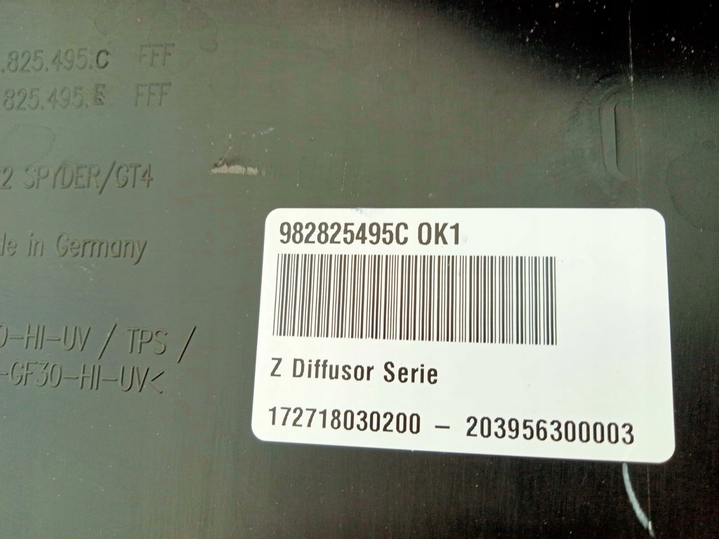 фото №10, Porsche boxster cayman 718 gt4 spyder спойлер дифузор 982825495c