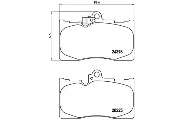 фото №1, Brembo тормозные колодки тормозные lexus gs 350 awd grl10_.
