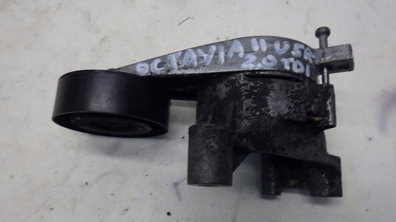 фото №2, Натяжитель ролик кронштейн ремень клиновой skoda octavia ii 2.0 tdi