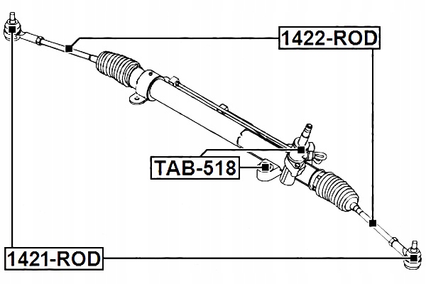 фото №3, Тяга рулевой ssang yong rodius stavic 2002-2013 febest