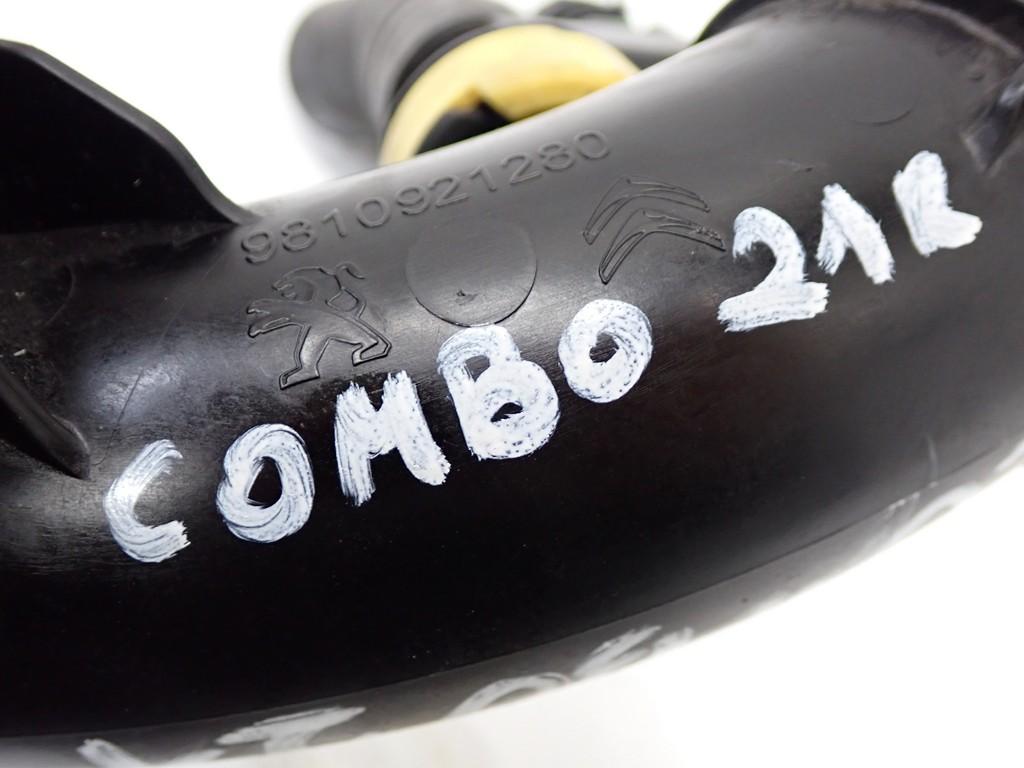 фото №8, Wąż шланг труба повітрозабірник повітря датчик opel combo e life 1.5 d yh01 21r