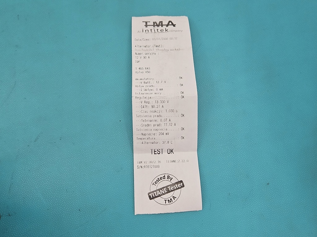 фото №8, Test генератор volvo v50 s40 ii 2s6t-aa 2.0 hdi