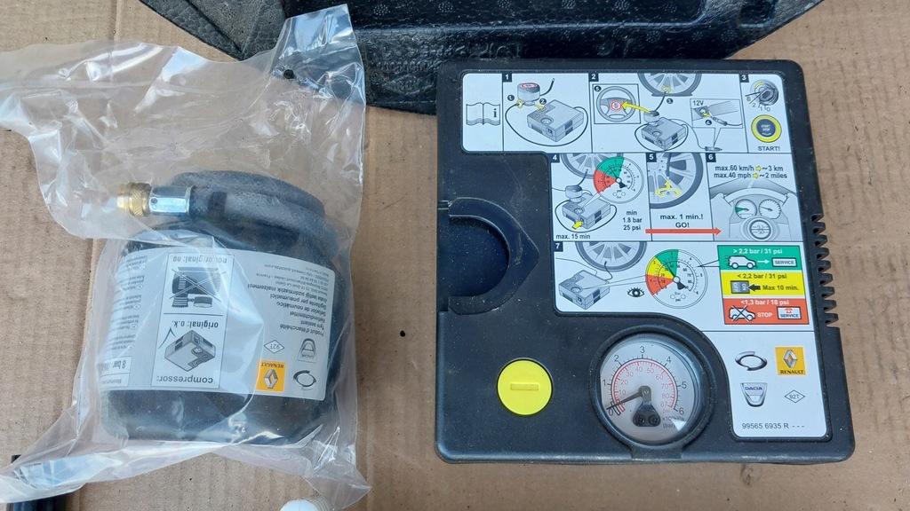 фото №8, Renault clio iv вкладыш багаж. домкрат ключ ушко компрессор kpl. 997502475r