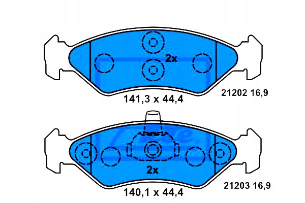 фото №1, Ate гальмівні колодки гальмівні ford fiesta fiesta iii fiesta