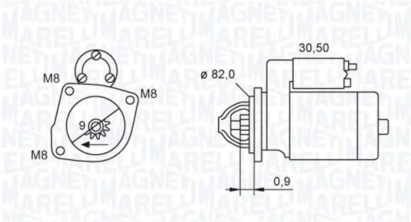 Стартер 063721552010 magneti marelli fiat Ціна