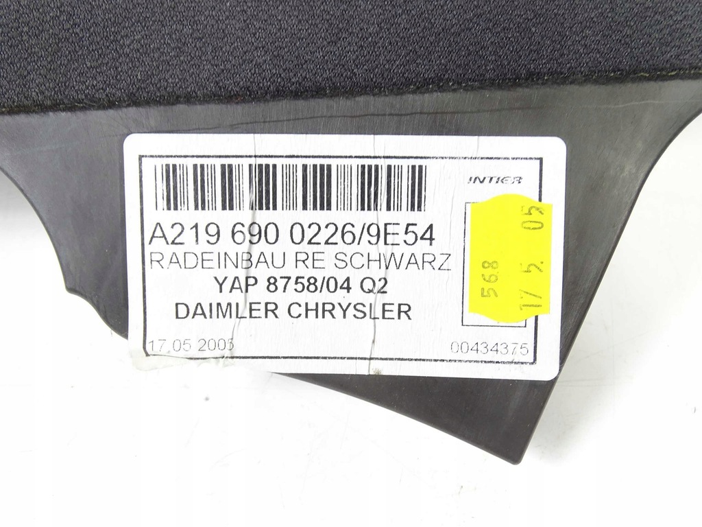 фото №4, Mercedes cls w219 молдинг захист стійка права задня