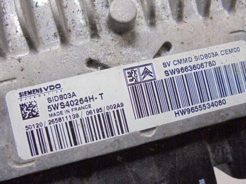 фото №5, Peugeot 407 бортовой компьютер 9663606780 2,0hdi 5ws40264h-t