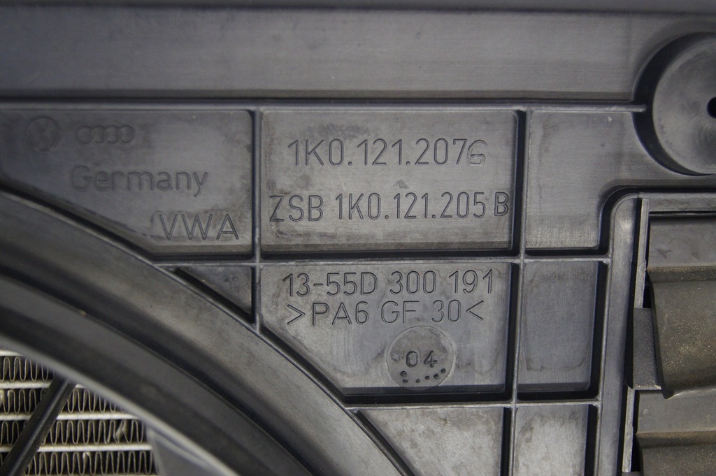 фото №11, Комплект радиатор audi a3 04r 2.0tfsi eu 1k0121207g